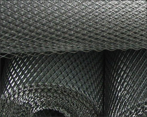 Galvanized Carbon Steel Mesh Expanded Metal For Diamond Metal Lathe Production