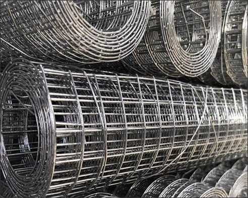 Welded steel mesh grid, square hole 5mmx5mm in roll size: 1000 mm x 100 m, galvanized finish